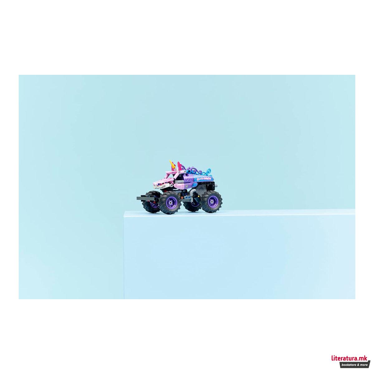 LEGO коцки, Technic, Monster Jam Sparkle Smash Pull-Back 