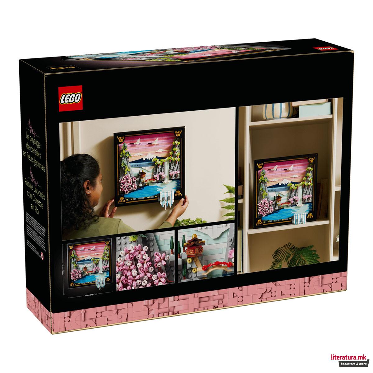 LEGO коцки, Art, Japanese Cherry Blossom Landscape 