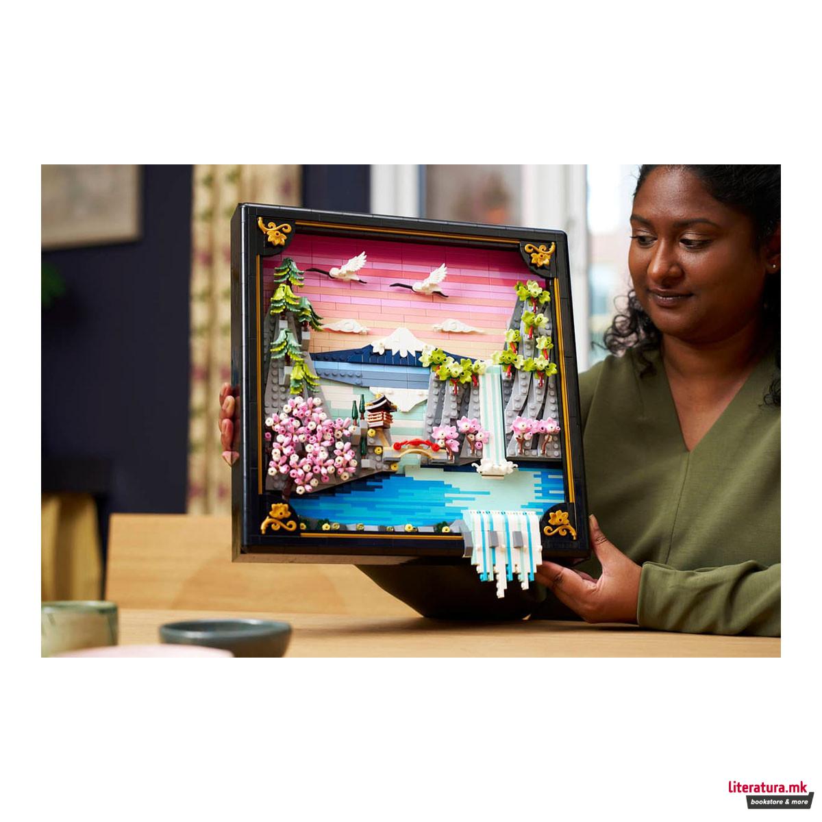 LEGO коцки, Art, Japanese Cherry Blossom Landscape 