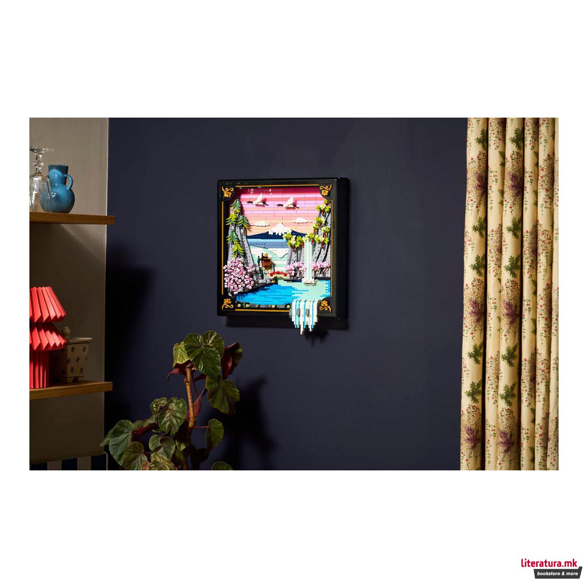 LEGO коцки, Art, Japanese Cherry Blossom Landscape 