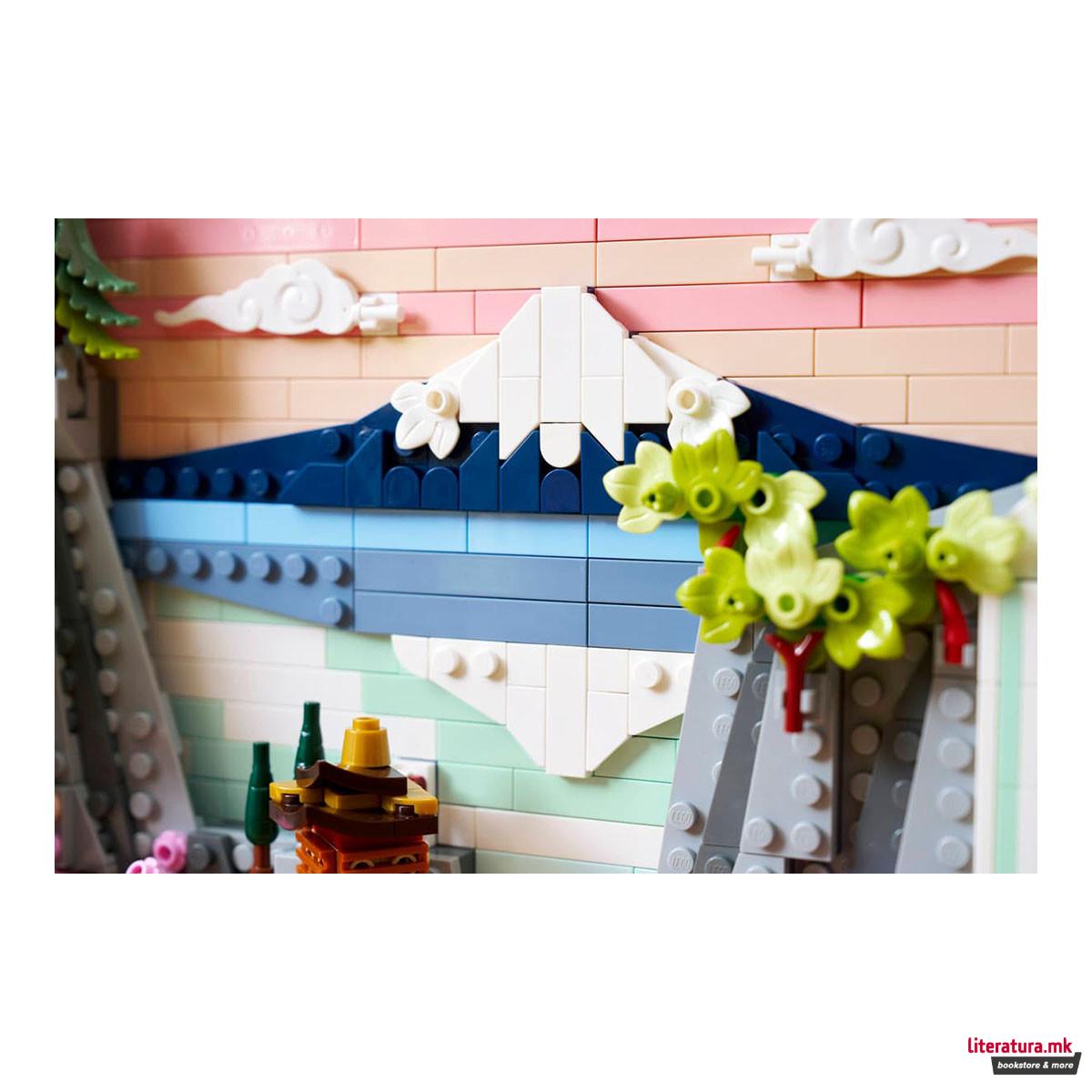 LEGO коцки, Art, Japanese Cherry Blossom Landscape 