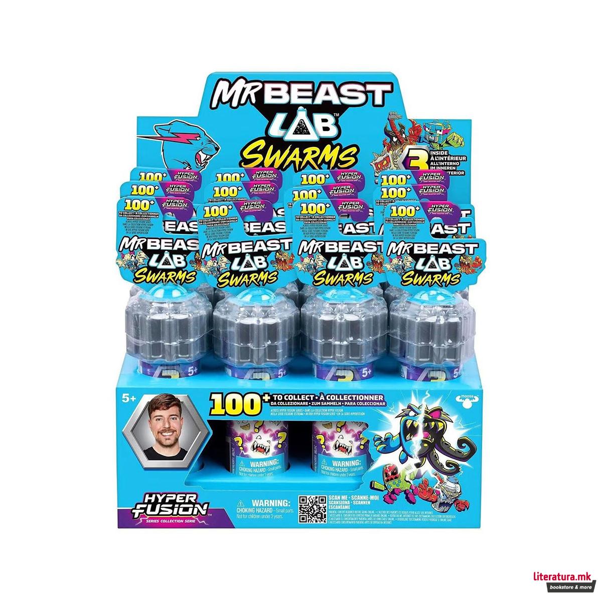 Сет од 3 мини фигури, Mr. Beast Lab Swarms (Mystery Figure), 2.5 cm 