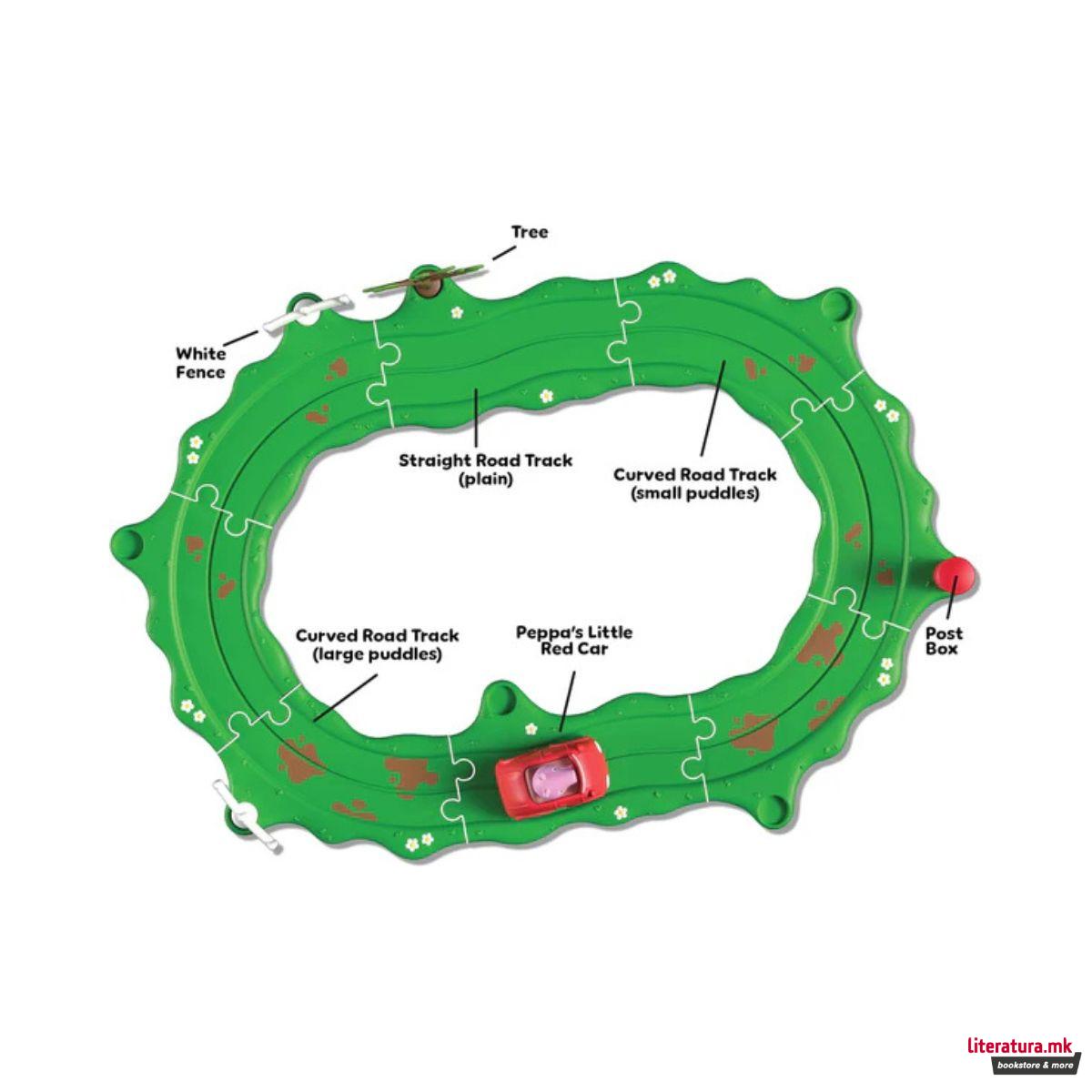 Сет за игра, Peppa Pig: Whizz Around - Peppa's Little Red Car Set 