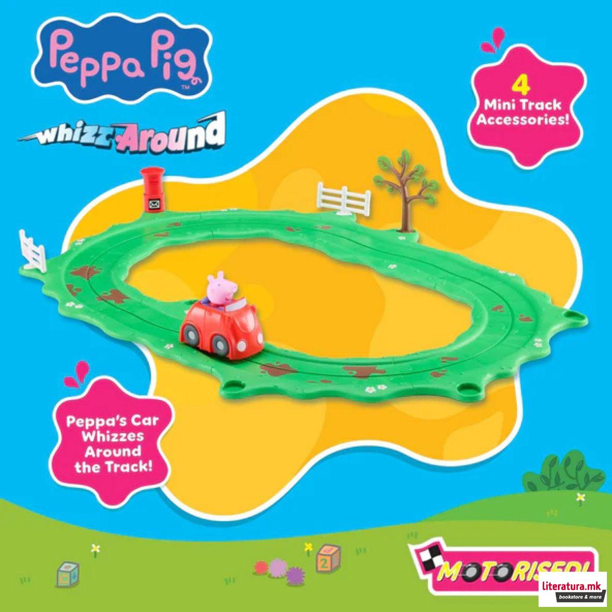 Сет за игра, Peppa Pig: Whizz Around - Peppa's Little Red Car Set 