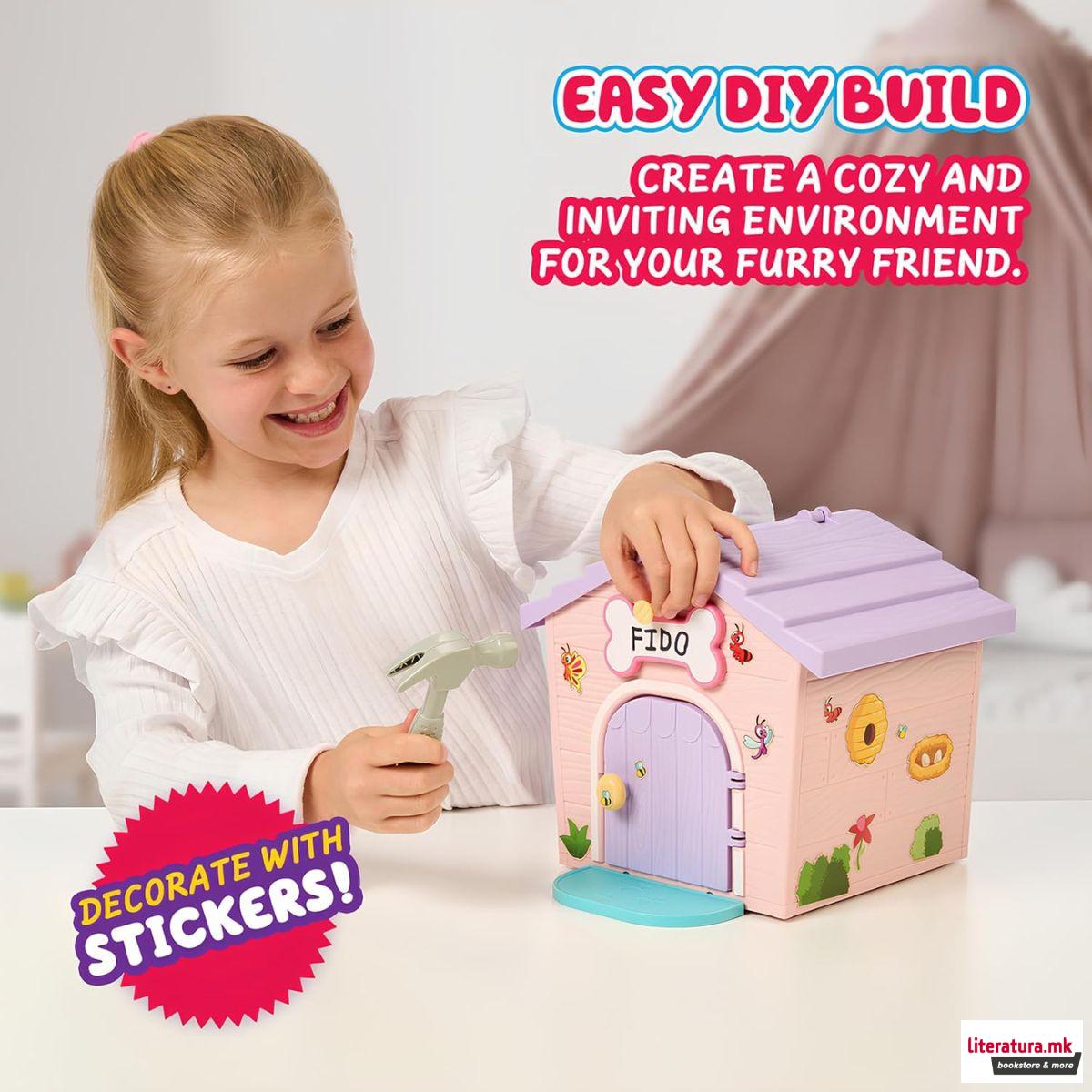 Сет за игра, Little Live Pets: My Puppy's Home Minis - Pink 