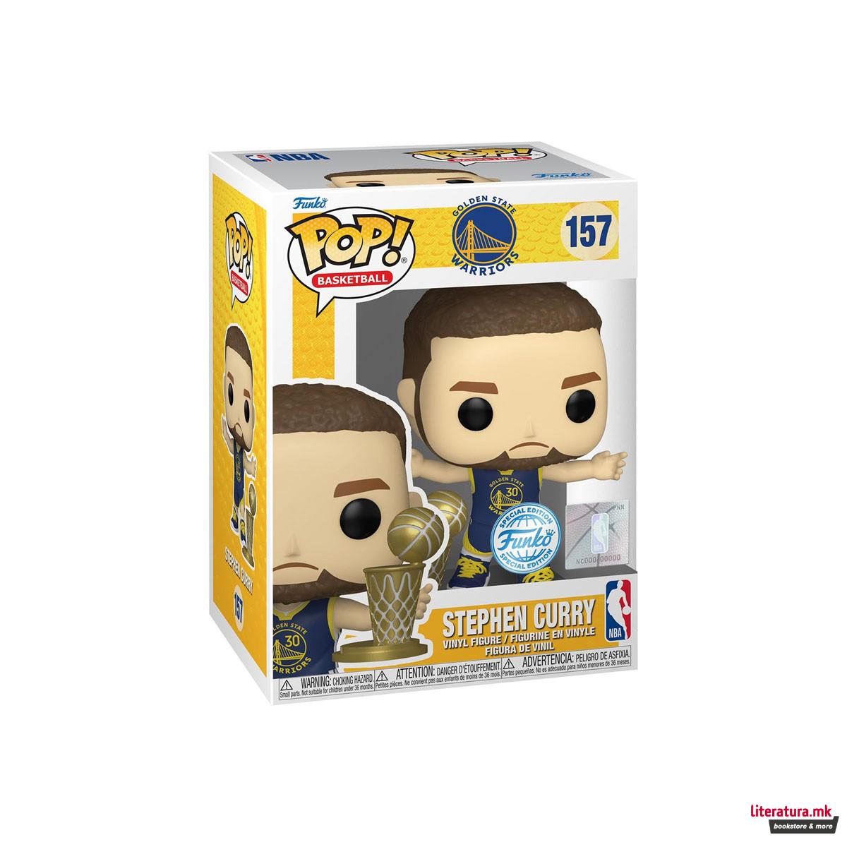 Фигура, Pop! Basketball, Golden State Warriors - Stephen Curry (Throwback) 