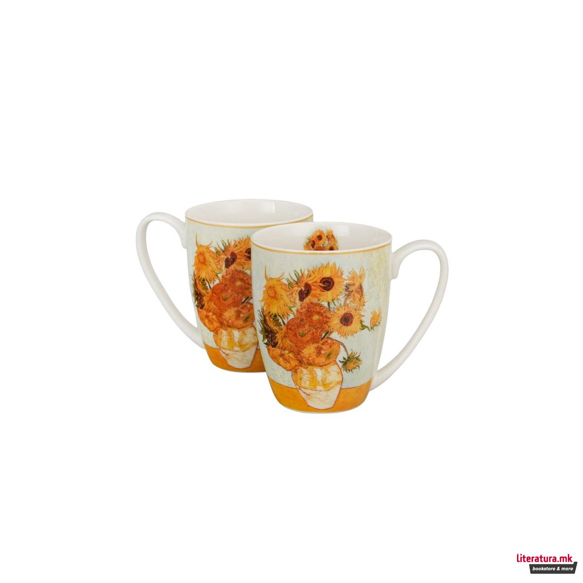 Сет од 2 шолји Van Gogh - Sunflowers, 360 ml 