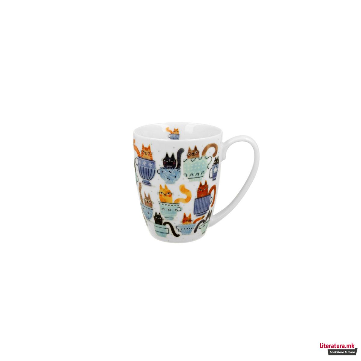 Шолја во украсна хартиена торбичка Cats World: Teacup Cats, 350 ml 