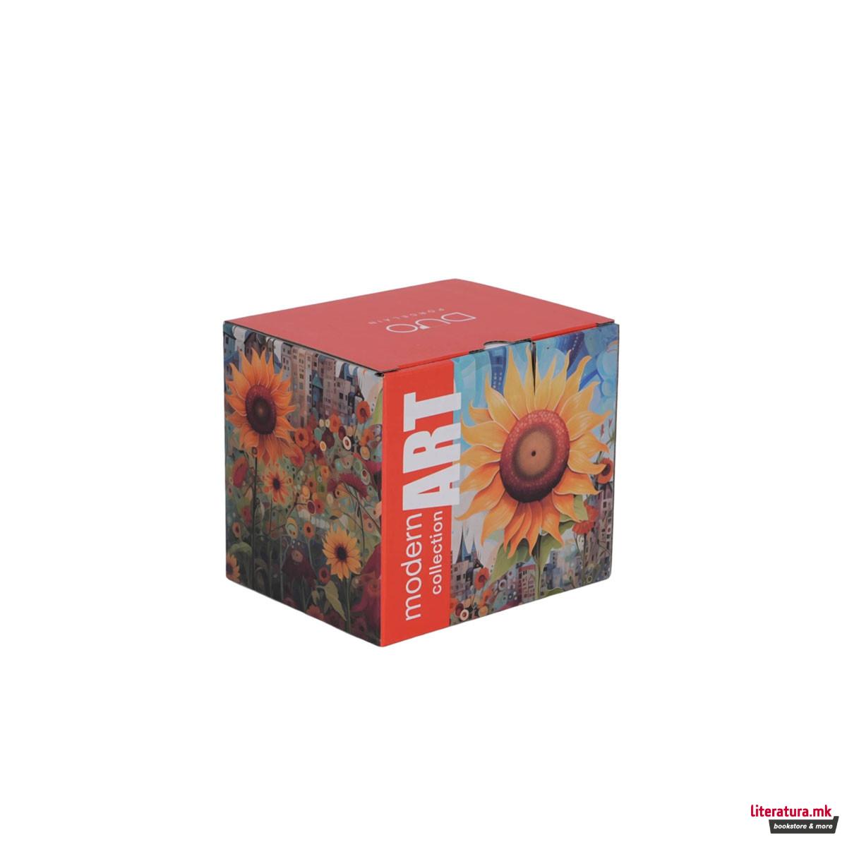 Шолја Modern Art Collection: Sunflower, 450 ml 