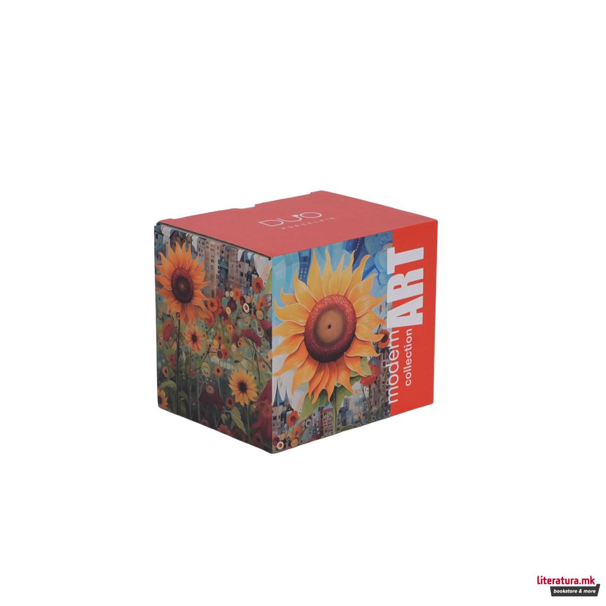 Шолја Modern Art Collection: Sunflower, 450 ml 