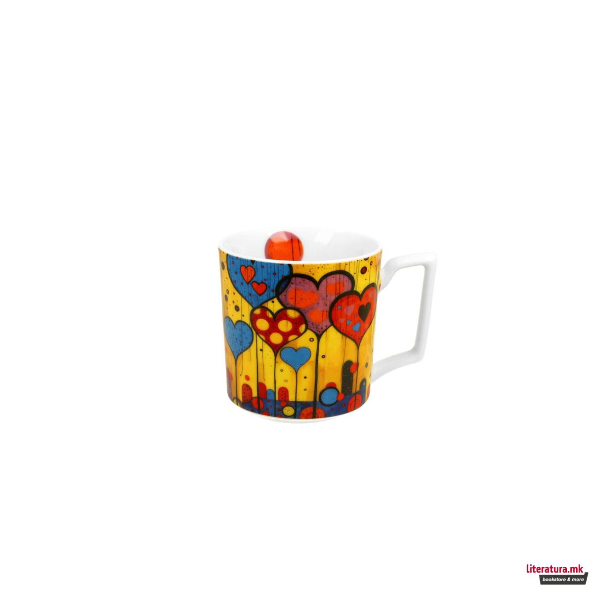 Шолја Modern Art Collection: Hearts, 450 ml 