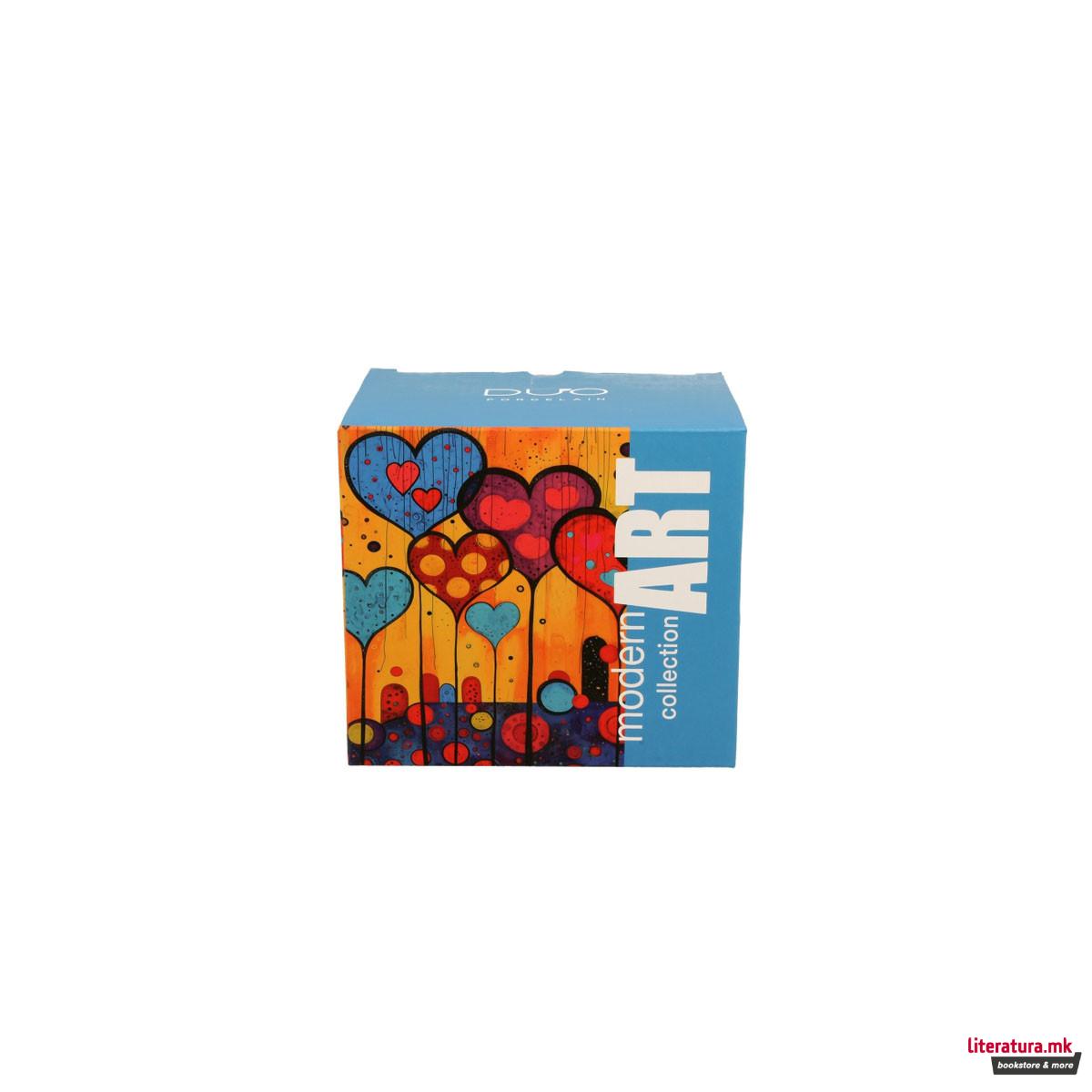 Шолја Modern Art Collection: Hearts, 450 ml 