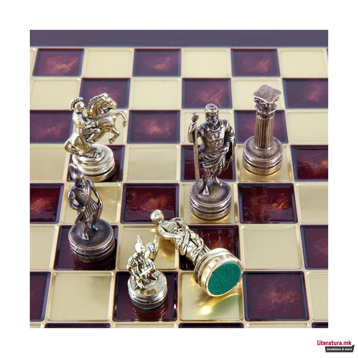 Сет за шах, Greek Roman Period Chess Set, среден, син 