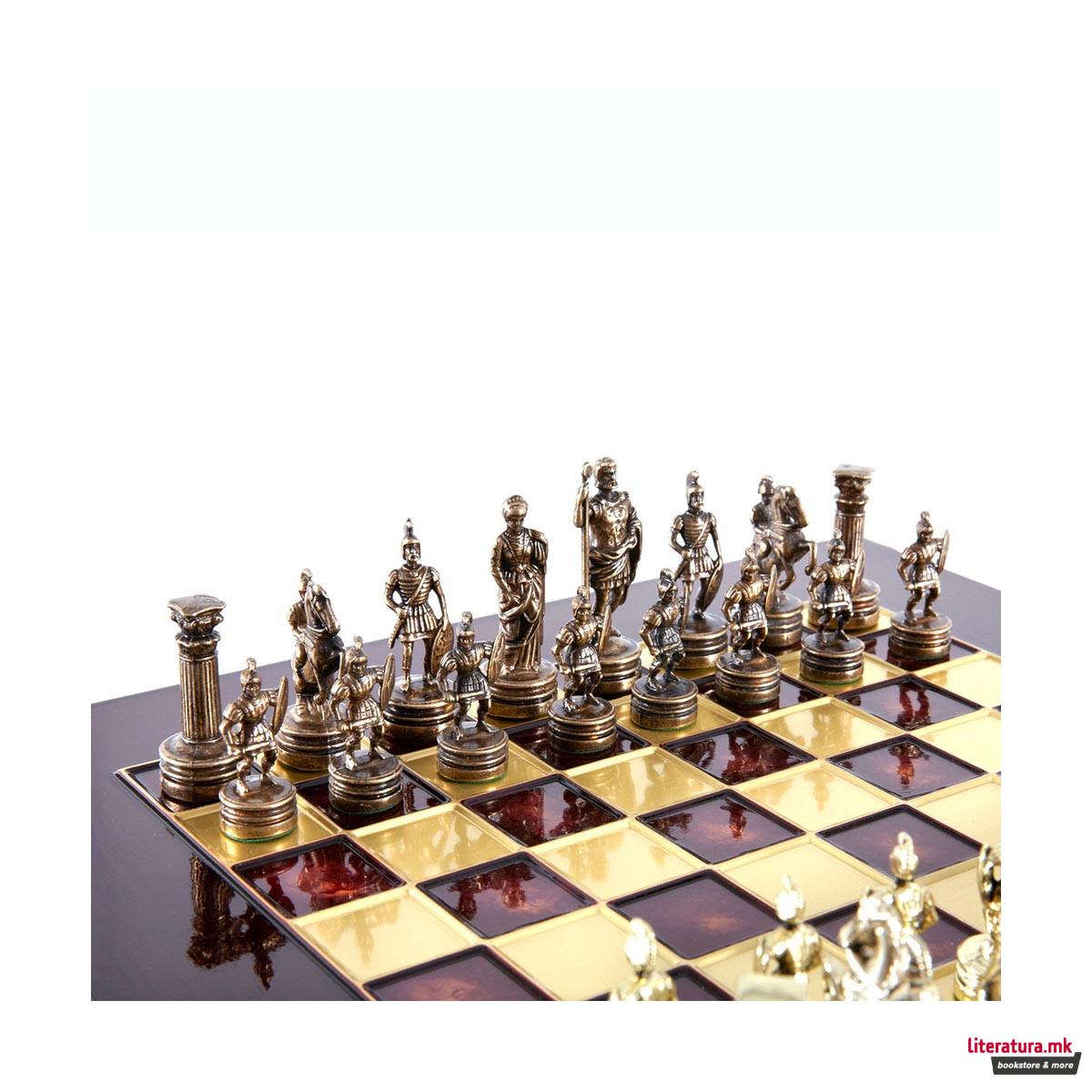 Сет за шах, Greek Roman Period Chess Set, среден, син 