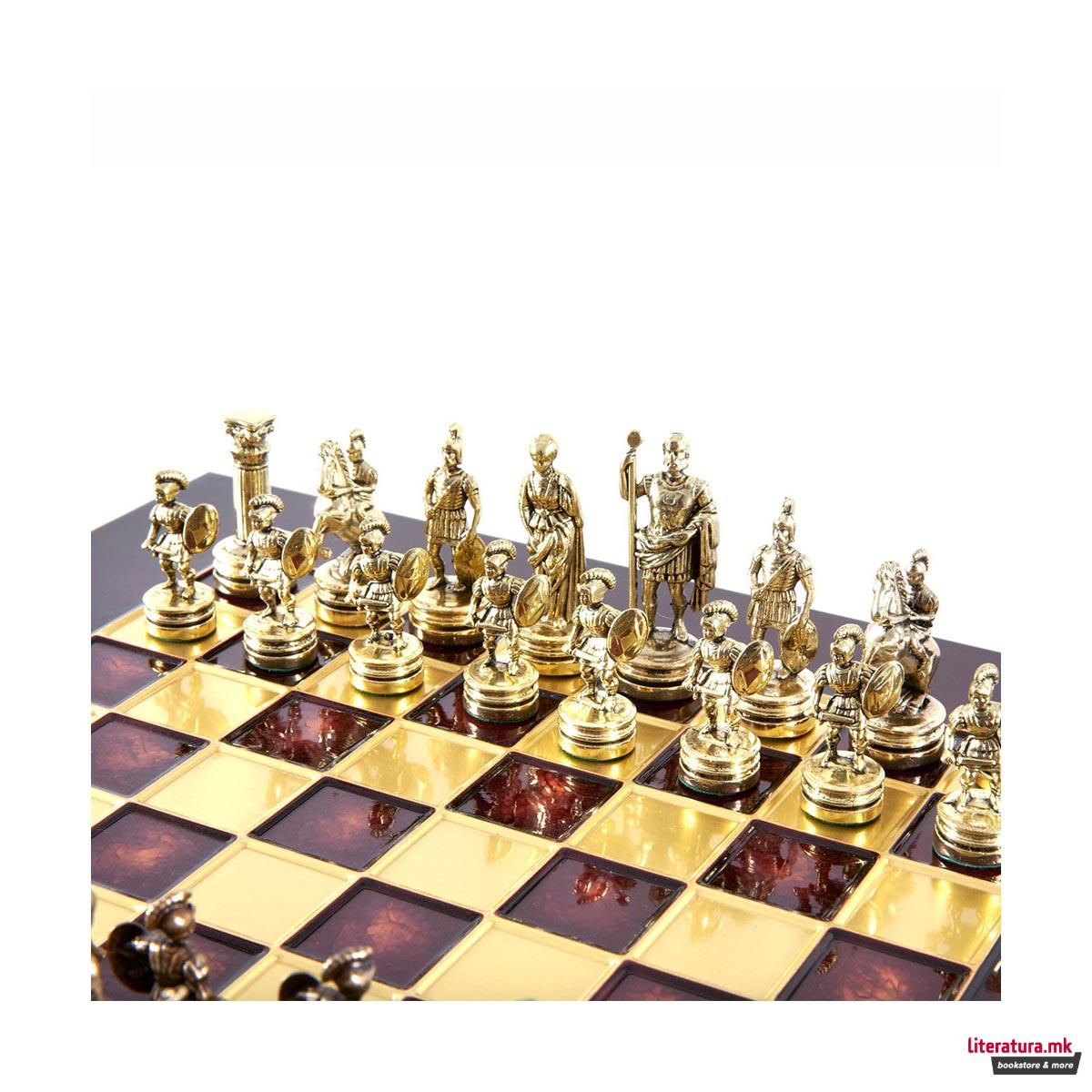 Сет за шах, Greek Roman Period Chess Set, среден, син 