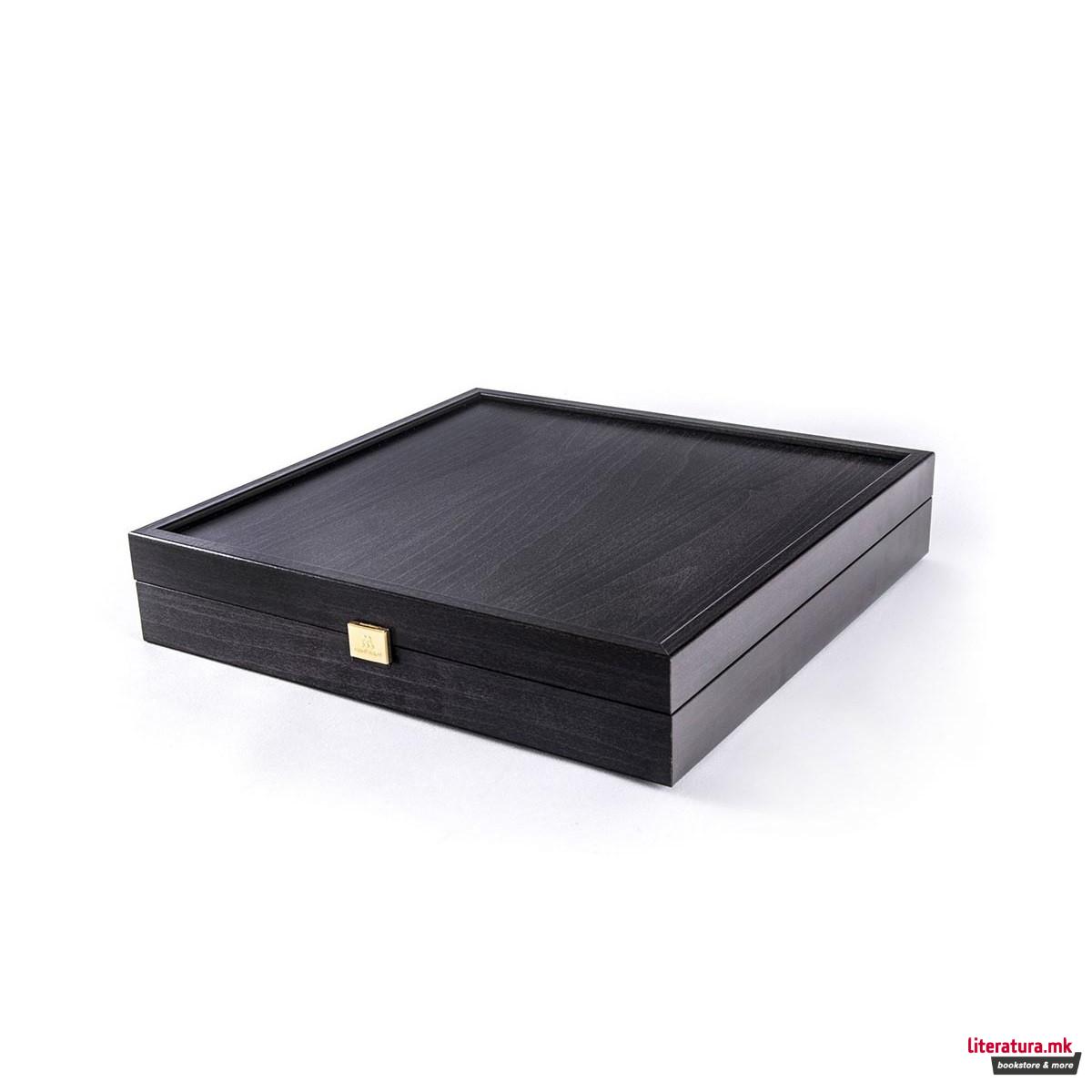 Сет за шах, Handcrafted Greek Mythology, голем, зелен со зелени/златни фигури 