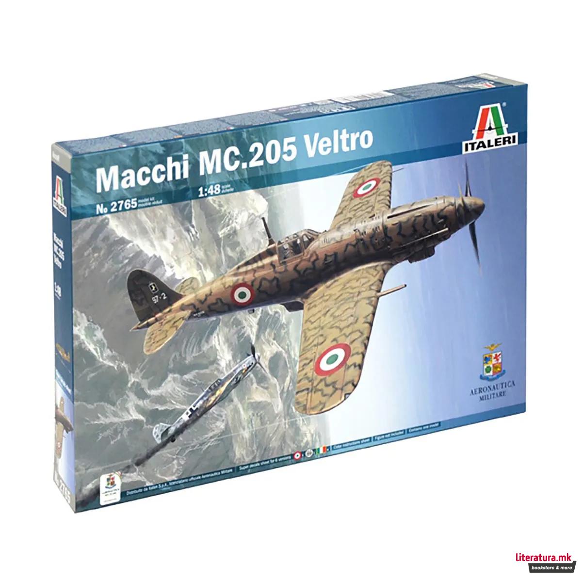 Макета, Aircraft, Macchi MC.205 Veltro - Aeronautica Militaire, 1:48