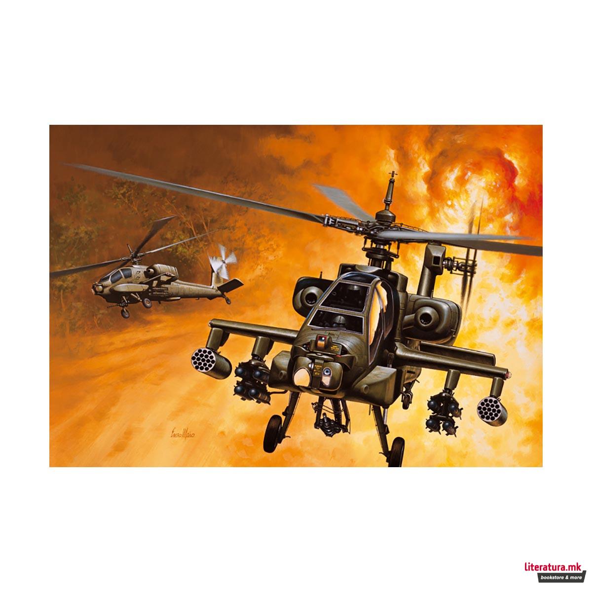 Макета, Helicopters, AH-64 Apache, 1:72