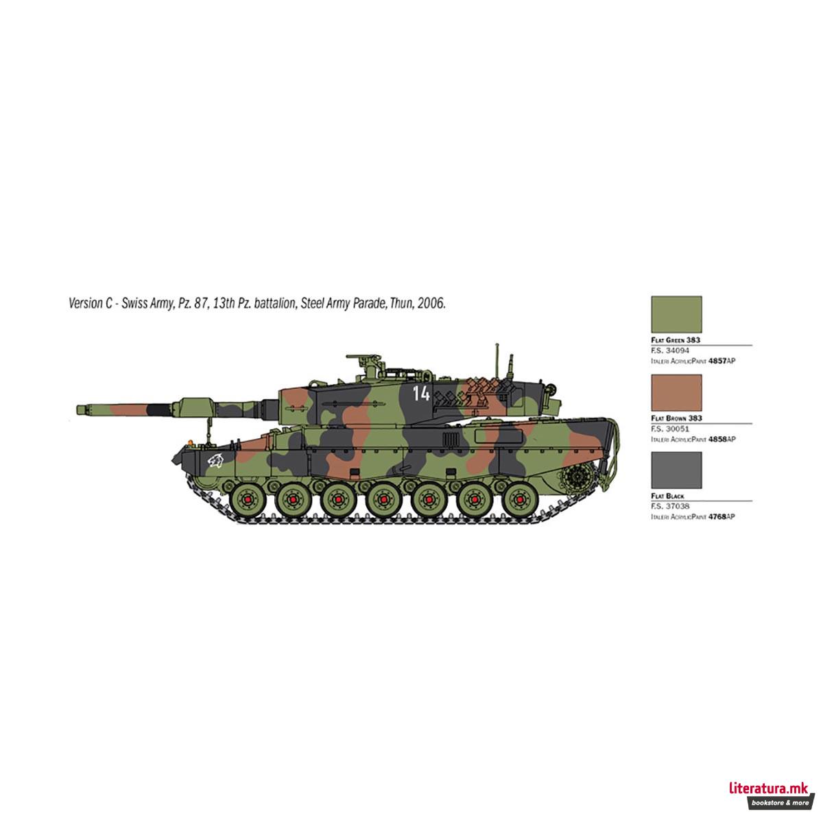 Макета, Military Vehicles, Leopard 2A4, 1:35