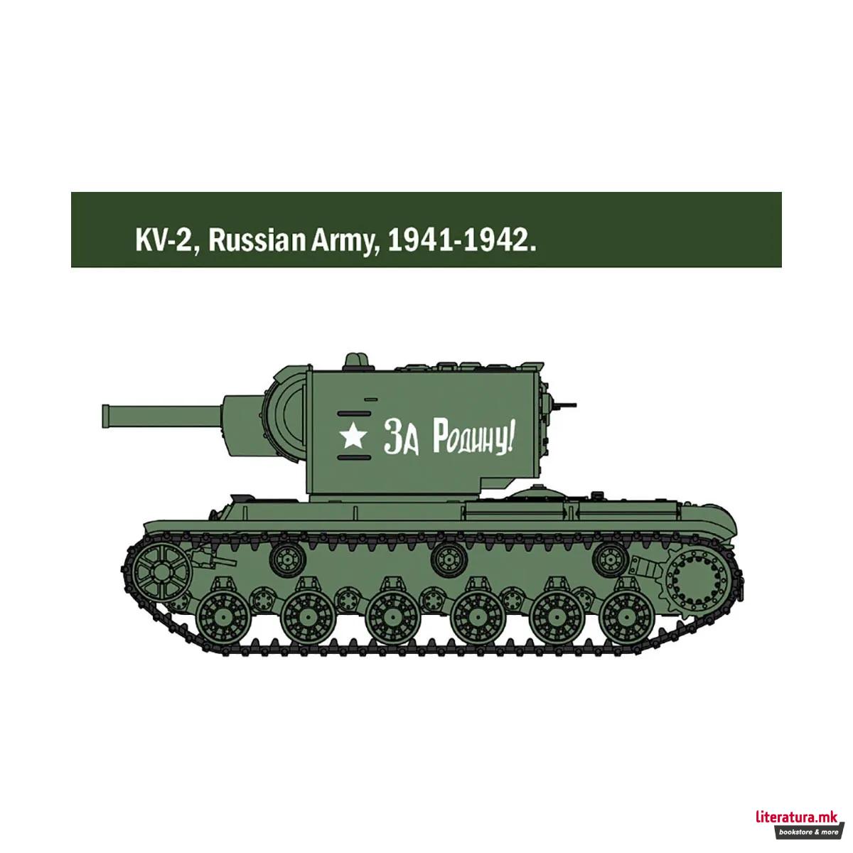 Макета, Military Vehicles, KV-1/KV-2 - Warlord, 1:56