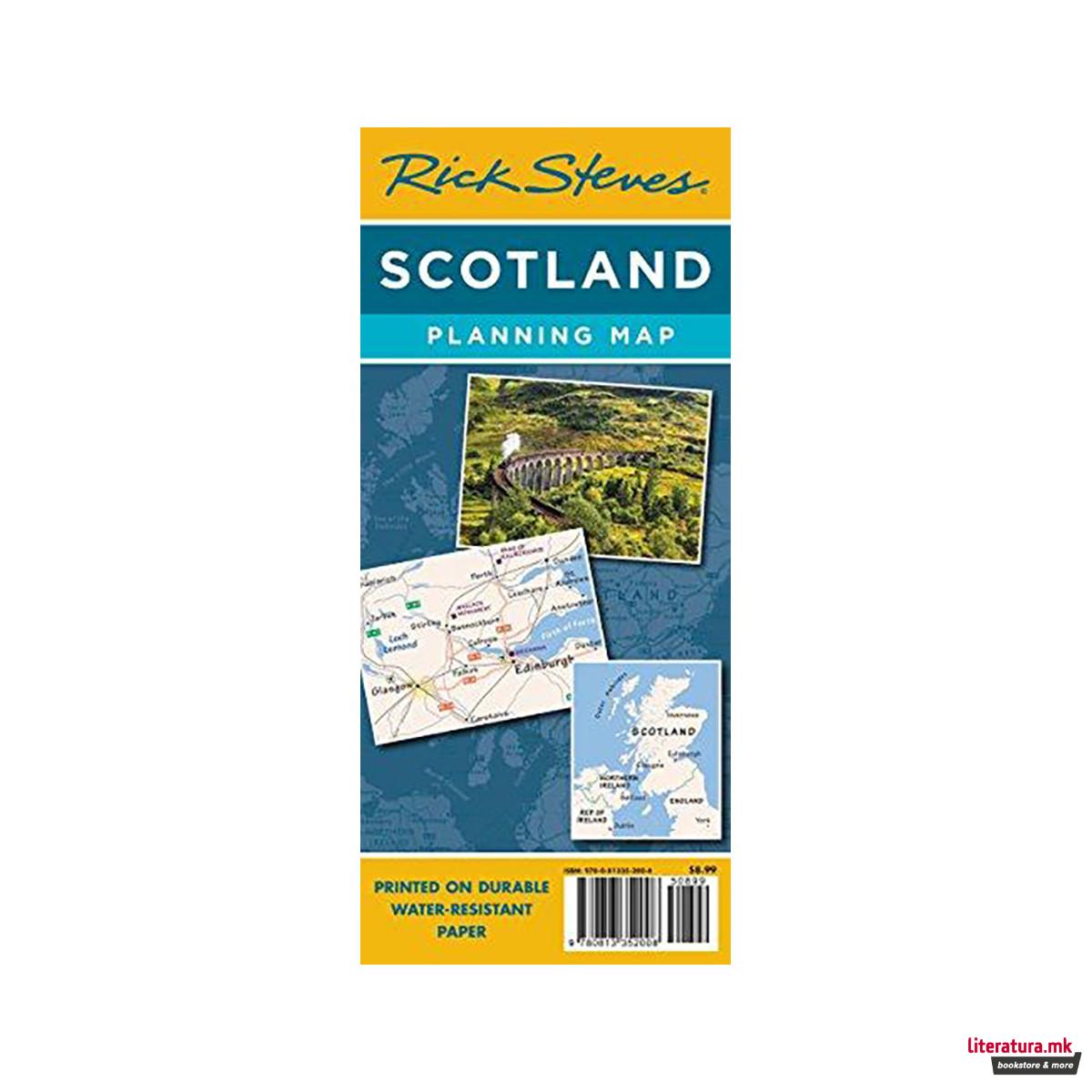Rick Steves' Scotland Planning Map : Including Edinburgh & Glasgow City Maps 