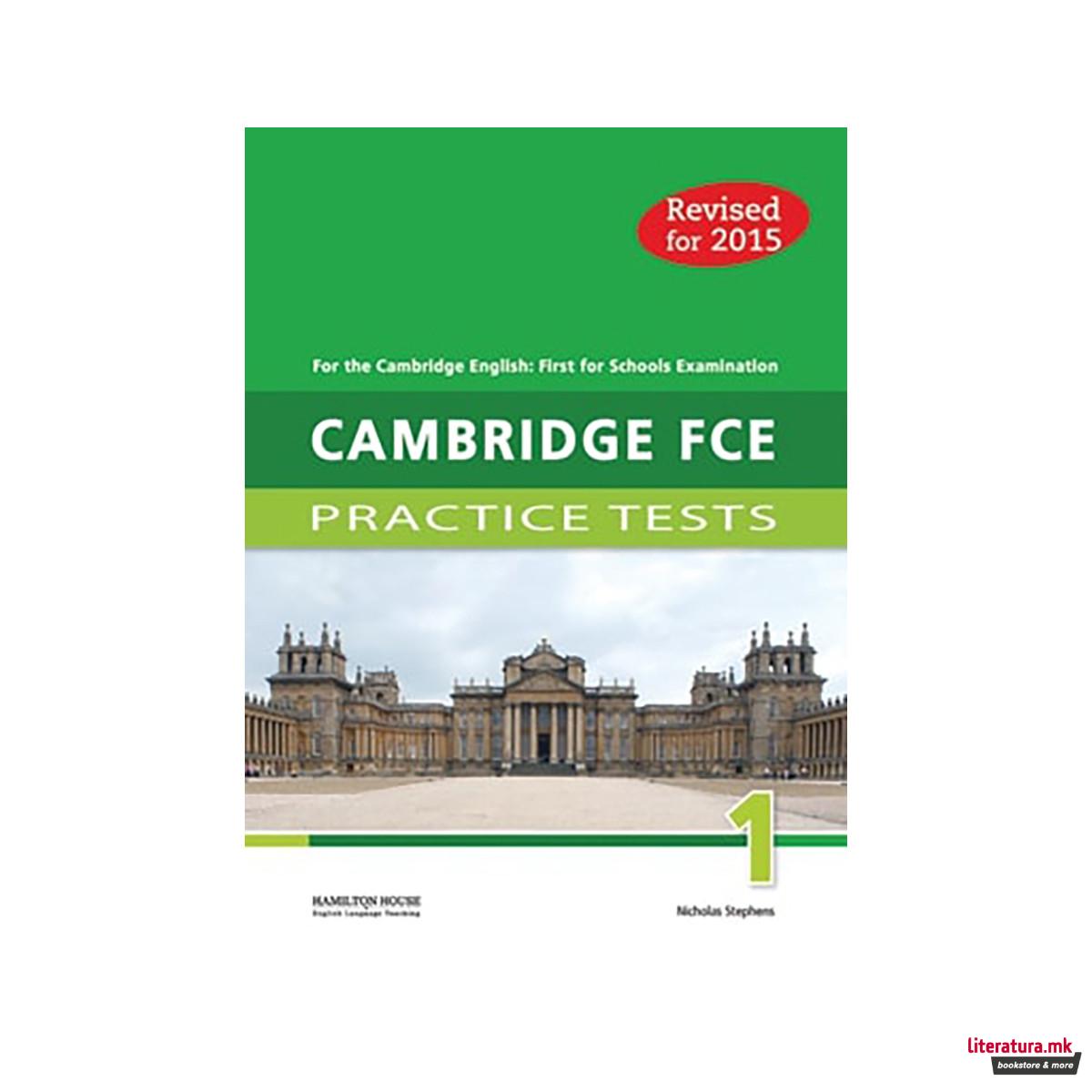CAMBRIDGE FCE 1 PRACTICE TESTS STUDENT'S BOOK WITH CD AND ANSWER KEY 