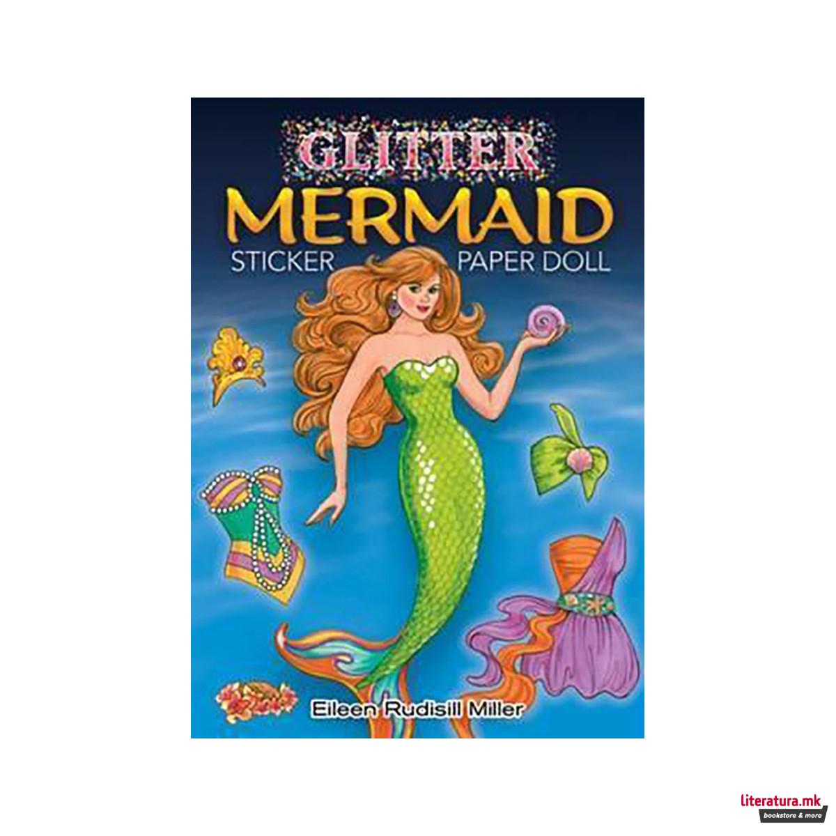 Glitter Mermaid Sticker Paper Doll 