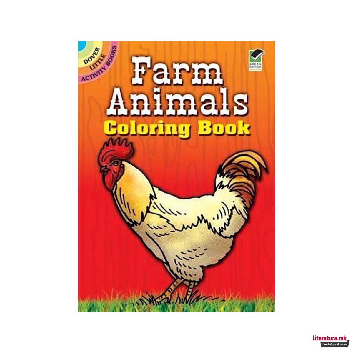 Farm Animals Coloring Book 