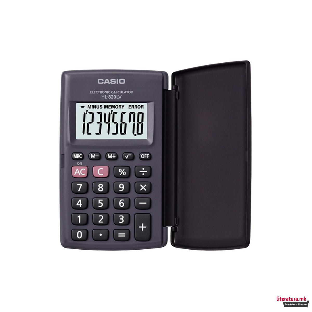 Џебен калкулатор, Casio, HL-820LV-BK-S-GH