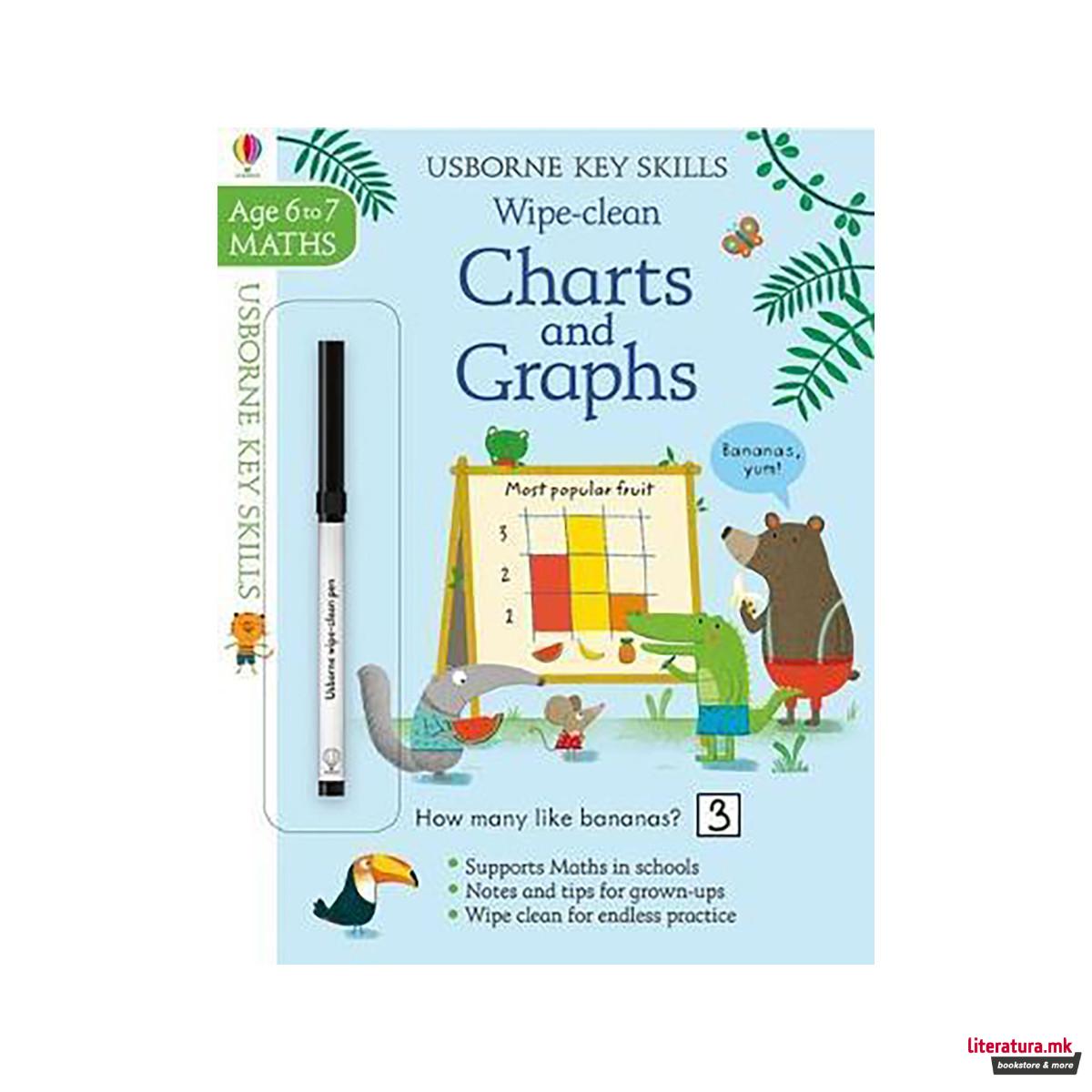 Wipe-Clean Charts & Graphs 6-7 