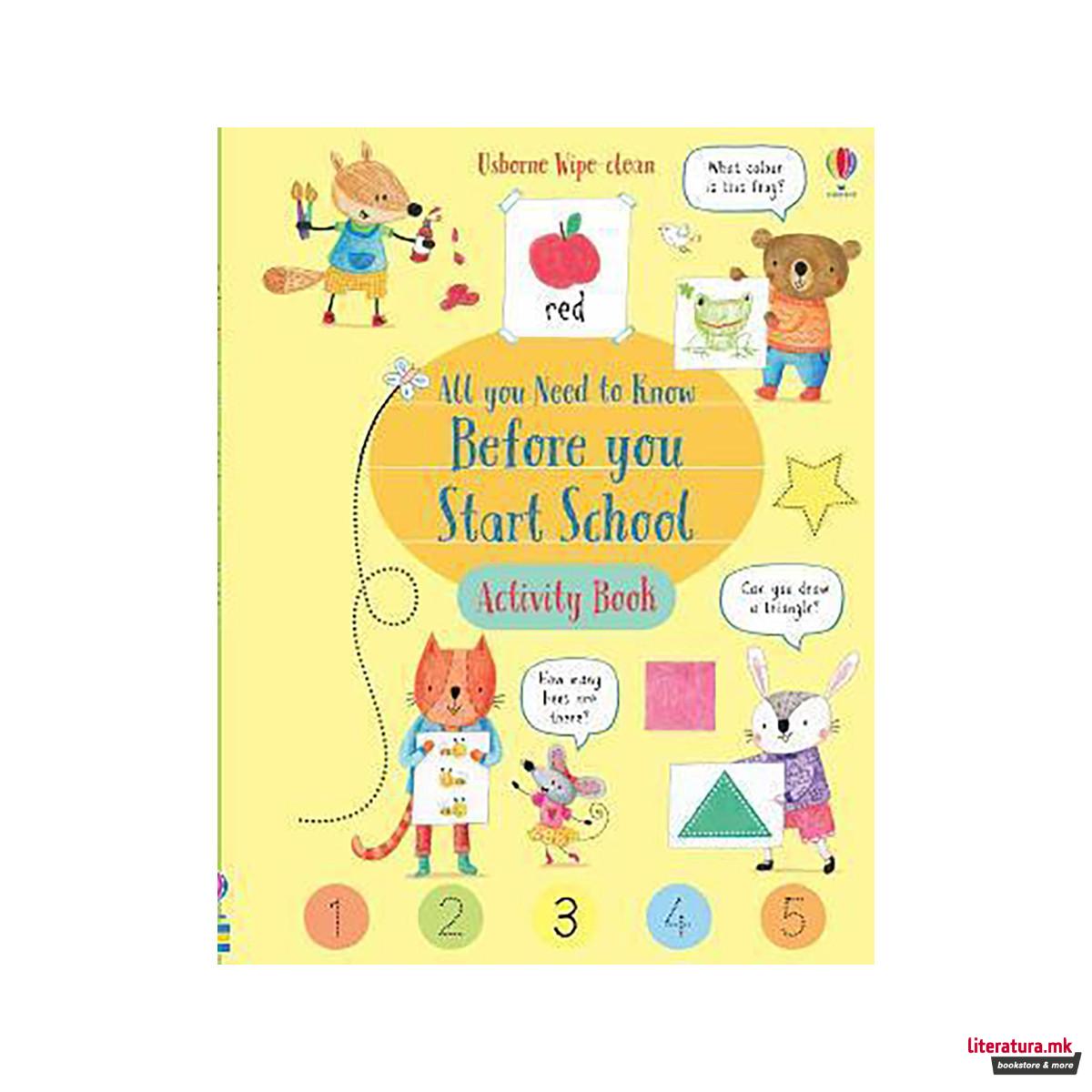 Wipe-Clean All You Need to Know Before You Start School Activity Book 