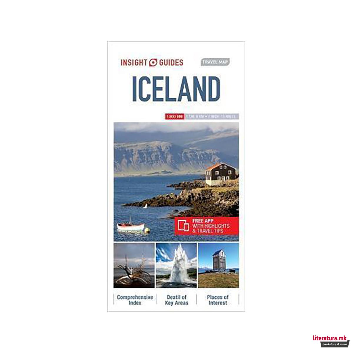 Insight Guides Travel Map Iceland 