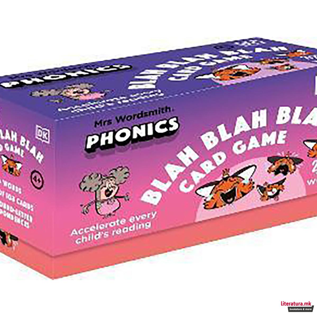 Mrs Wordsmith Phonics Blah Blah Blah Card Game, Ages 4-7 (Early Years and Key St 