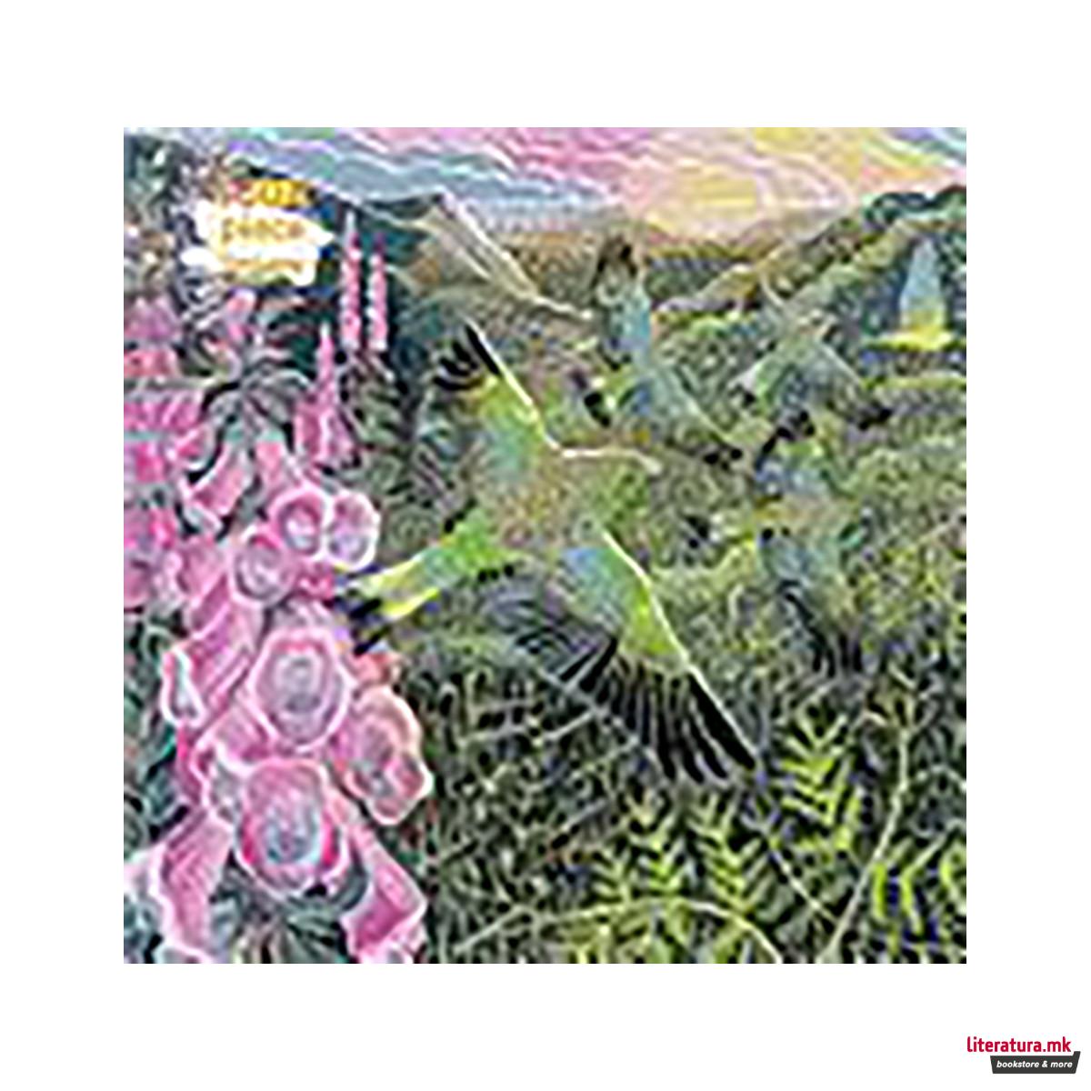 Adult Jigsaw Puzzle Annie Soudain: Foxgloves and Finches 