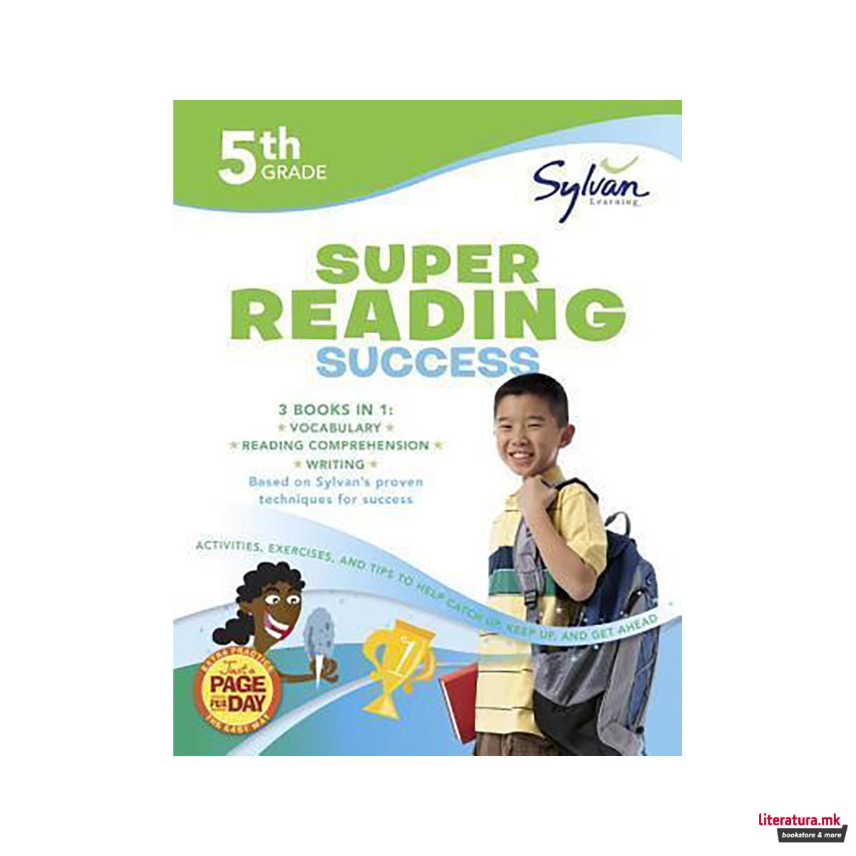 5th Grade Jumbo Reading Success Workbook : 3 Books in 1-- Vocabulary Success, Re 