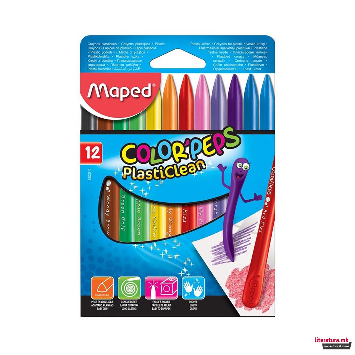 Мрсни боици, Maped, Color'Peps Plasticlean, 1/12