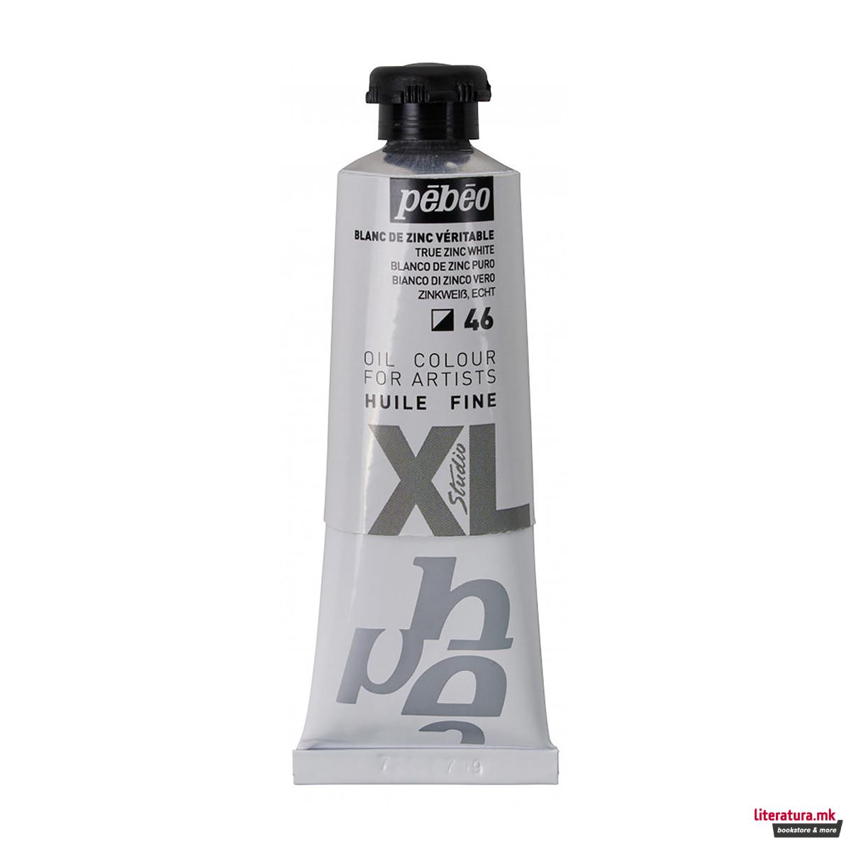 Маслена боја, Pebeo, XL Fine Oil, 37 мл, true zinc white 