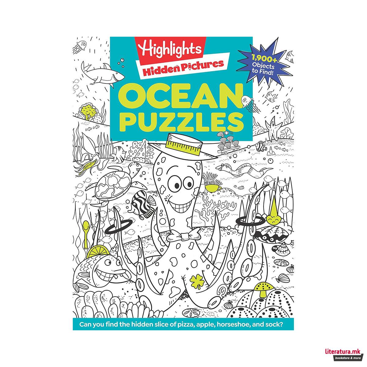 Ocean Puzzles: Over 100 Ocean-Themed Search and Find Puzzles for Kids 6 and Over 