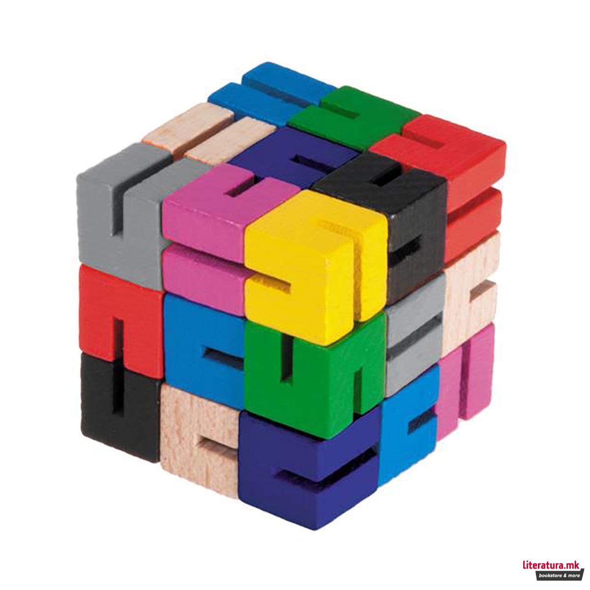 Дрвена загатка, IQ-Test, Colour Sudoku Cube