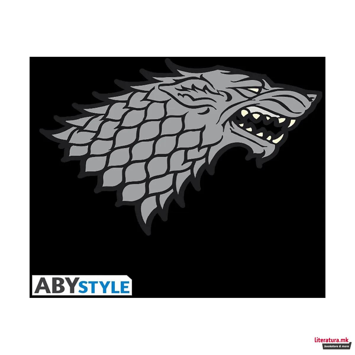 Капа, Game Of Thrones, Snapback Cap - Stark, црно-сива
