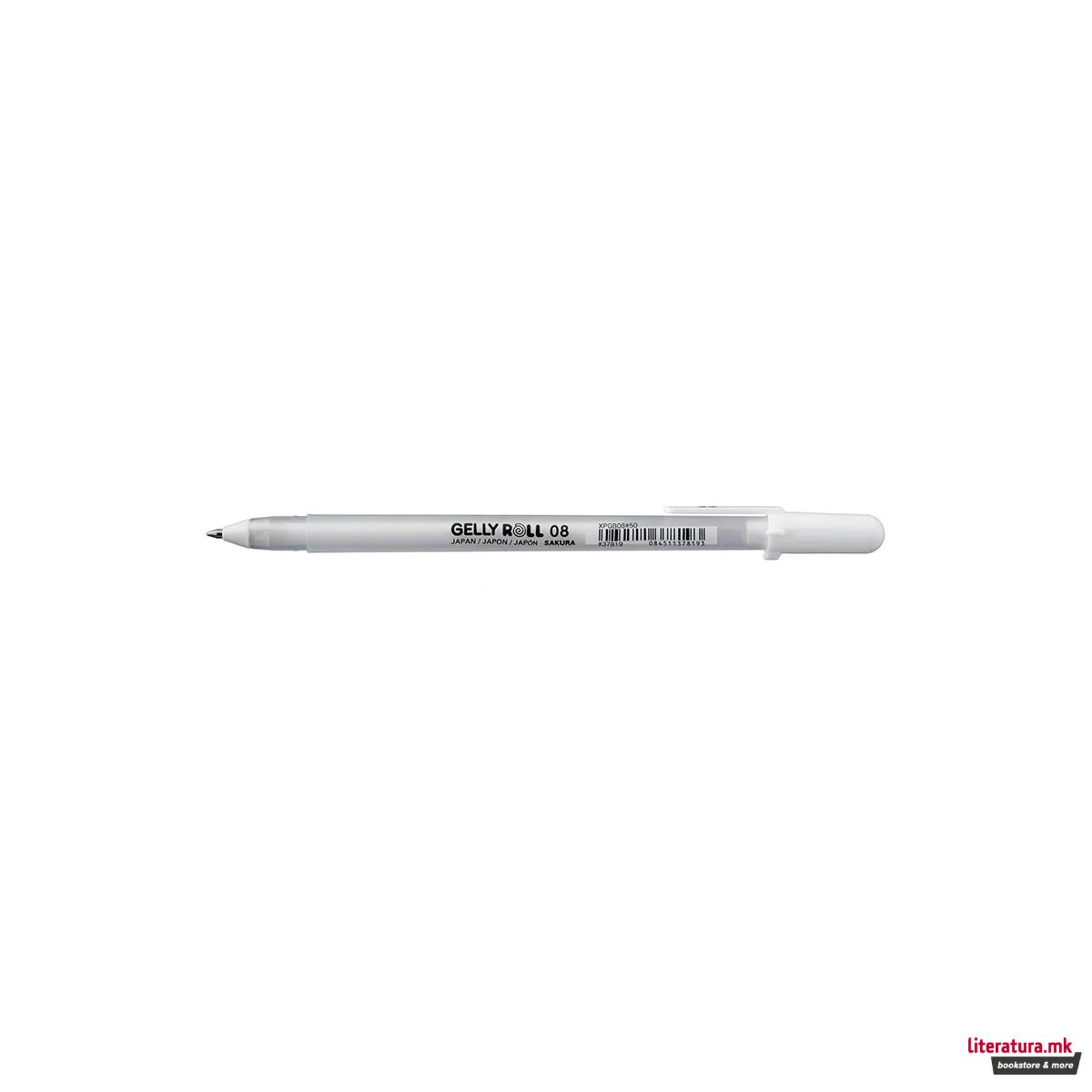 Гел-ролер, Sakura, Gelly Roll Basic, 08, бел
