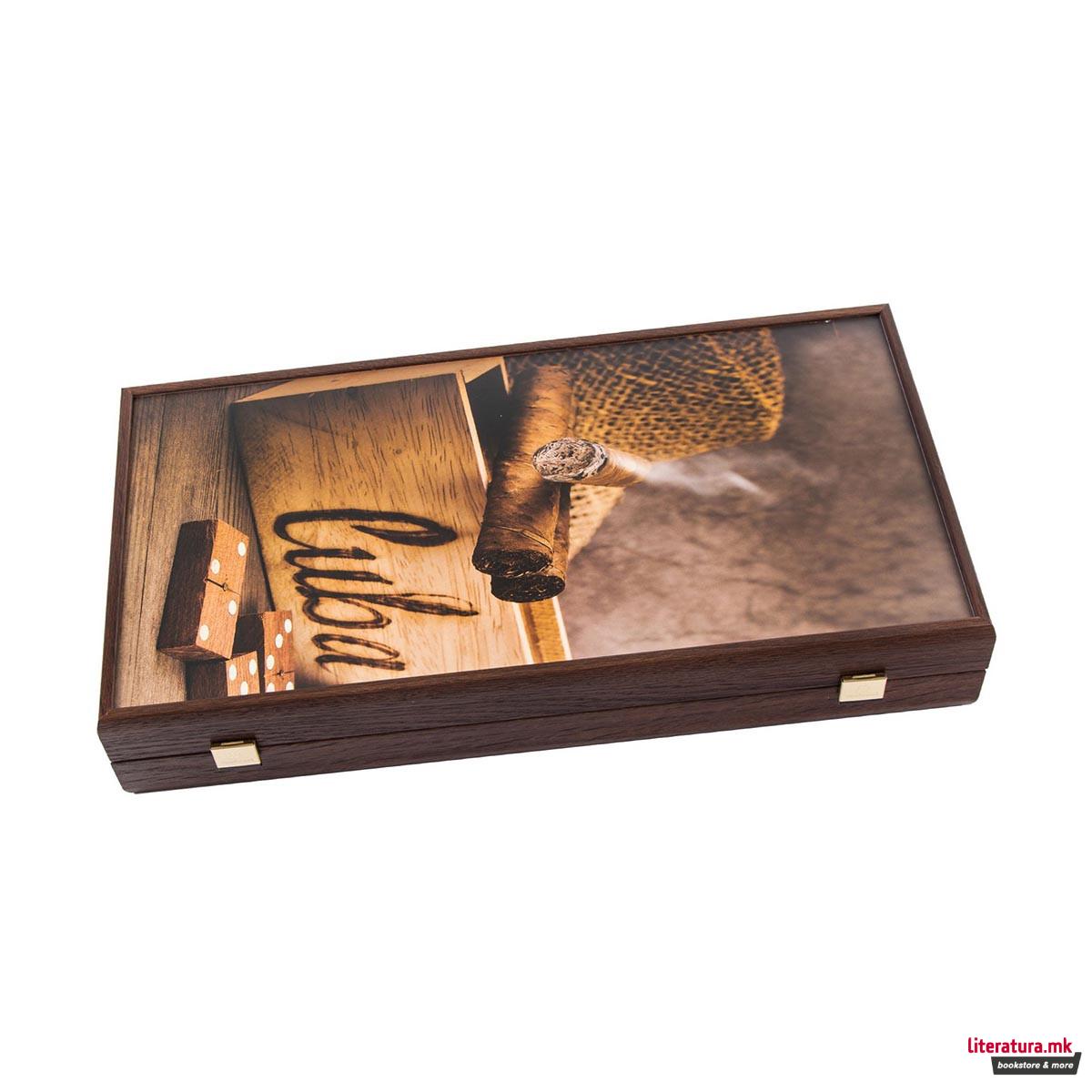 Сет за табла, Robusto Cigar Backgammon, голем 