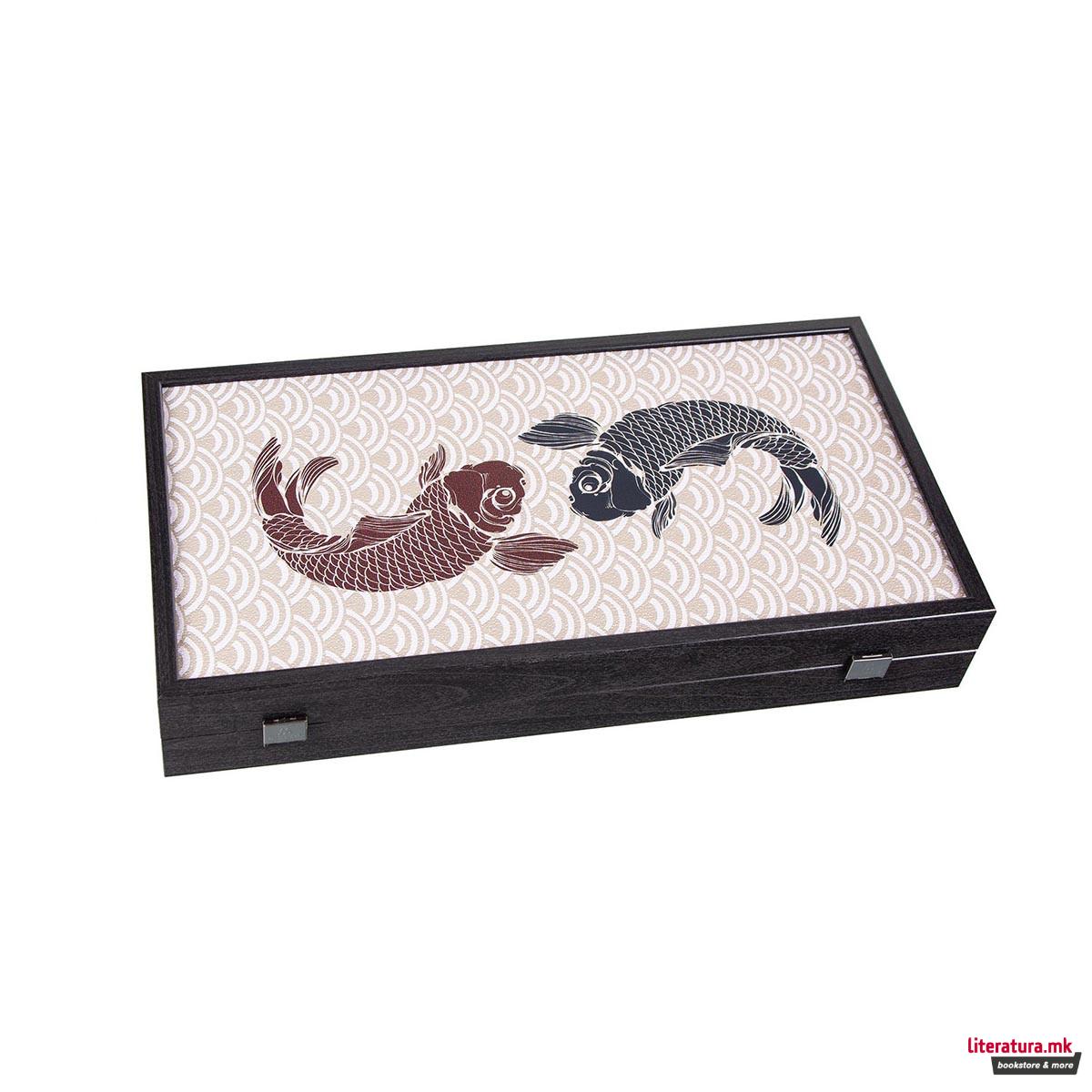 Сет за табла, Japanese Koi Fish Backgammon, голем