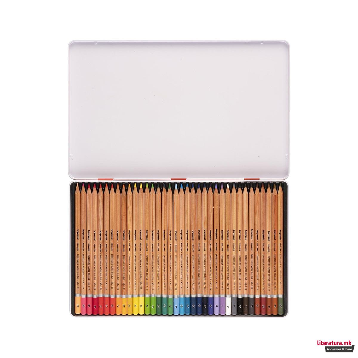 Акварелни дрвени бои, Bruynzeel, Expression Series - Water Colour Pencils, 1/36