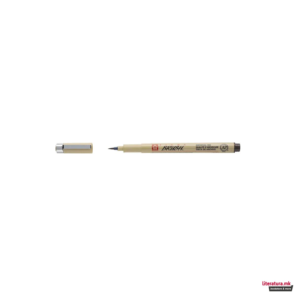 Брашпен, Sakura, Pigma Brush, сепиа