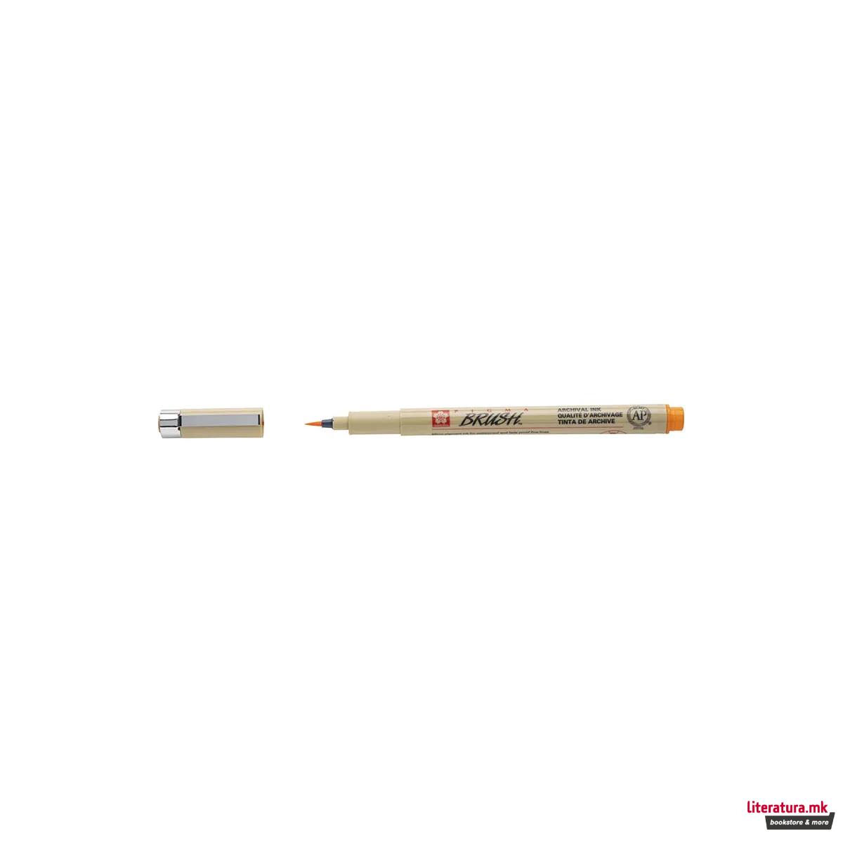 Брашпен, Sakura, Pigma Brush, портокалов