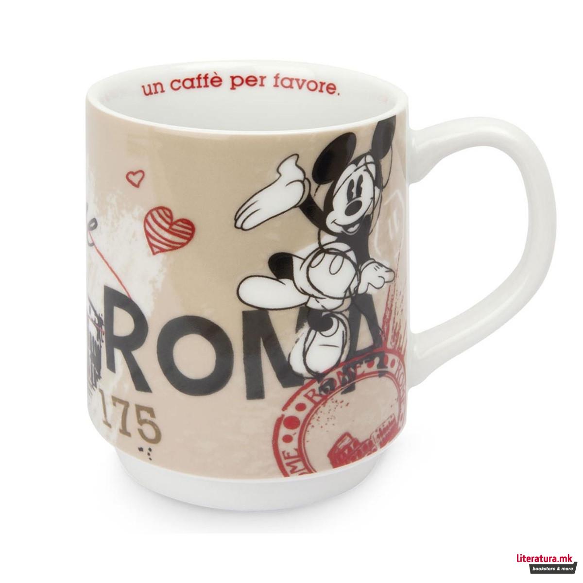 Сет - 2 шолји и 2 подлоги, Disney, Mickey Mouse City - Rome