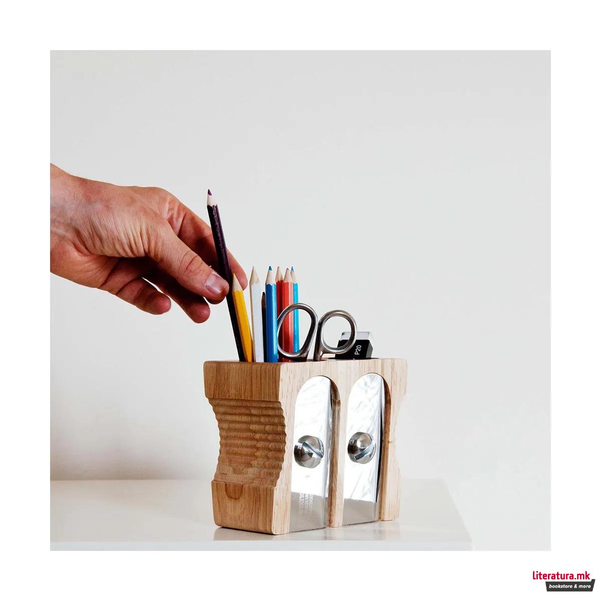 Организер за биро, Sharpener Desk Tidy - двојна 