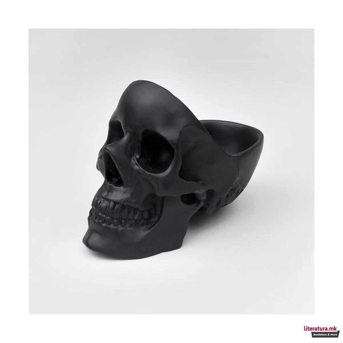 Организер за биро, Skull Tidy, црн