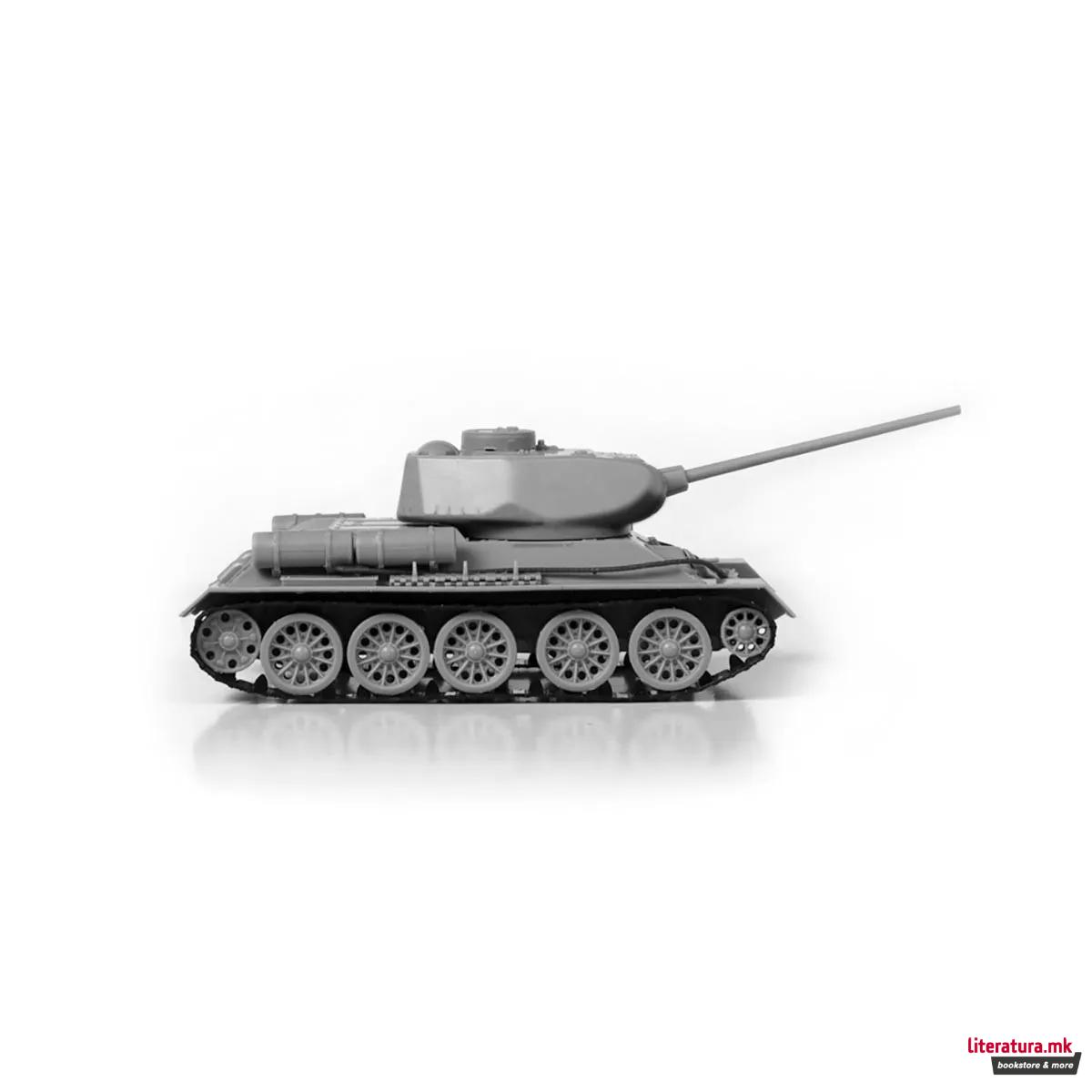 Макета, Soviet medium tank T-34/85, 66 парчиња, 1:72